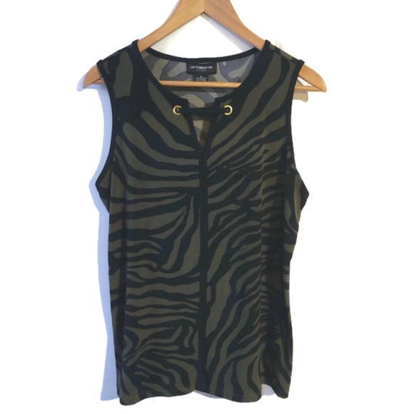 Liz Claiborne sleeveless career top - Picture 3 of 6